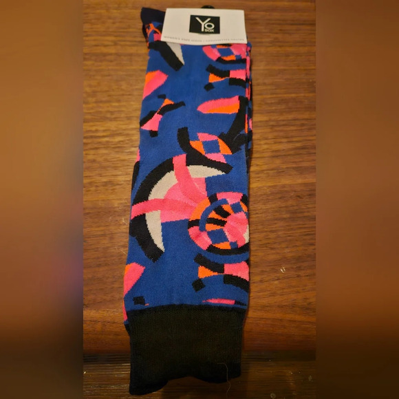 YO SOX Kaledooscope” Women’s Novelty Knee-High Socks. Size 6-10 NWT - Picture 2 of 6